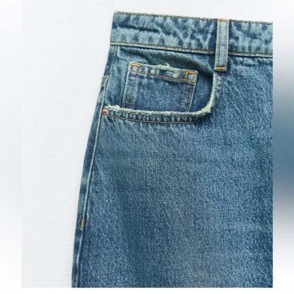 ZARA DENIM SKIRT Z1975 - Picture 5 of 6
